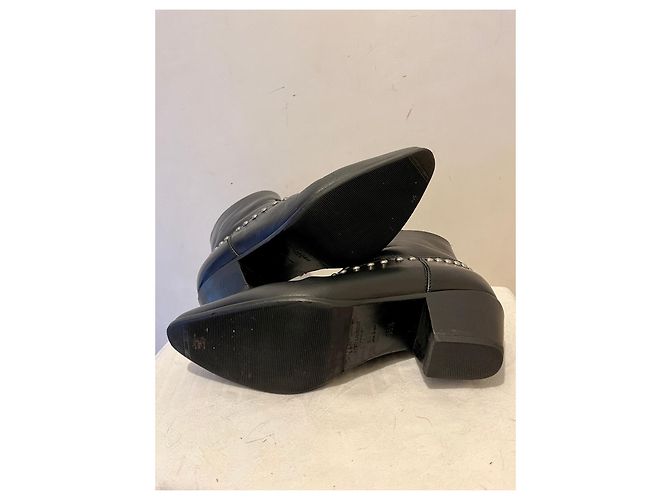 Camperos Saint Laurent Lucas con borchie Nero Silver hardware - vista 6