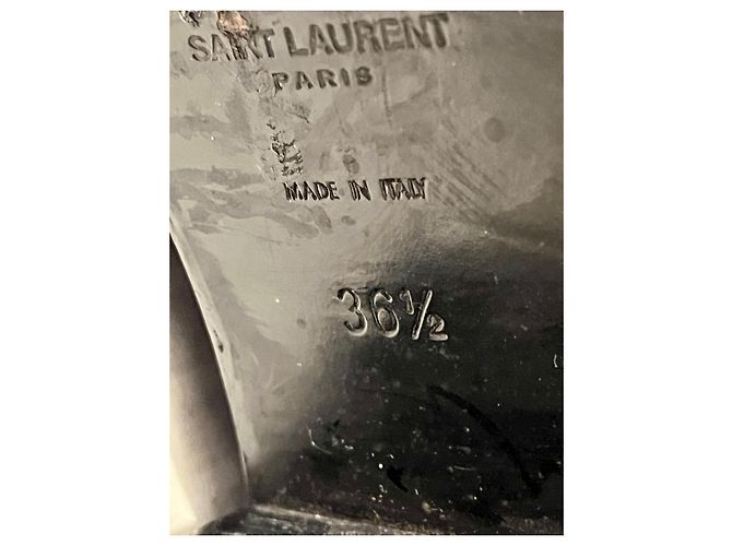 Camperos Saint Laurent Lucas con borchie Nero Silver hardware - vista 7