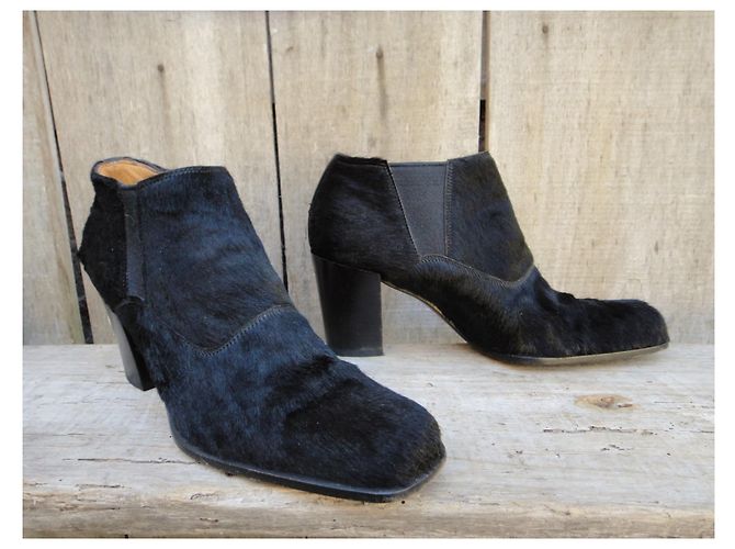 botas bajas Sergio Rossi p 38,5 Negro - vista 3