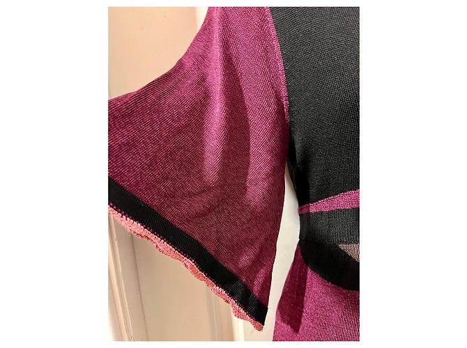 Temperley London Temperley atemberaubendes Strickkleid Schwarz Lila - Ansicht 2