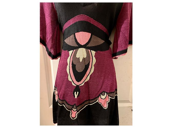 Temperley London Temperley atemberaubendes Strickkleid Schwarz Lila - Ansicht 4