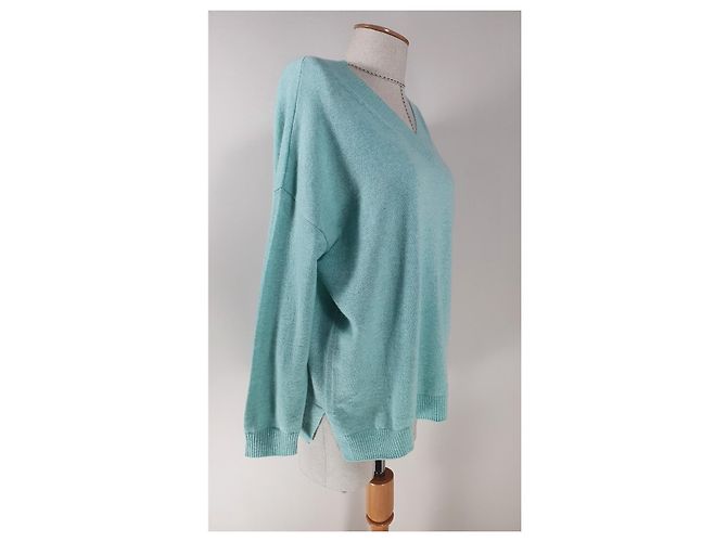 Autre Marque Jersey de cachemira Thomas Rath verde melange - vista 2
