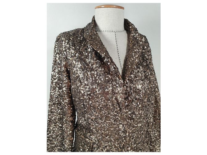 Blazer con paillettes Marc Cain Oro D'oro - vista 2