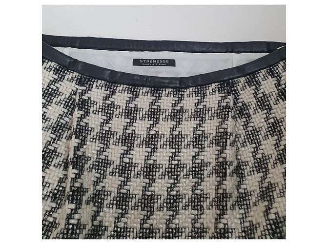 Falda de lana Strenesse pata de gallo Multicolor - vista 5
