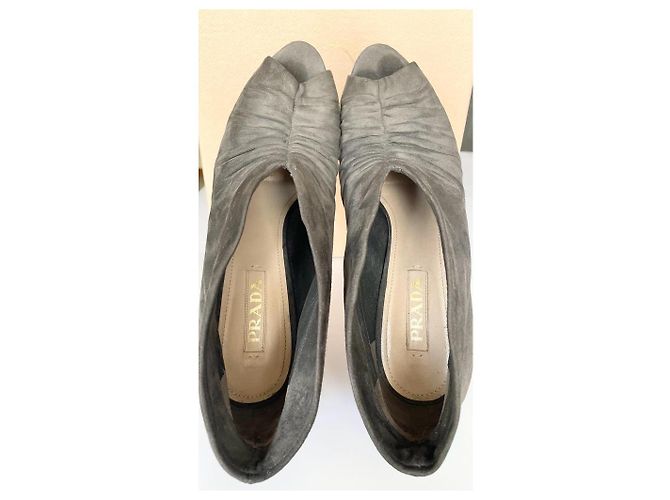 Prada Open-Toe-Sandalen Grau - Ansicht 10