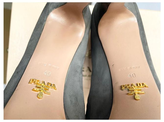 Prada Open-Toe-Sandalen Grau - Ansicht 11