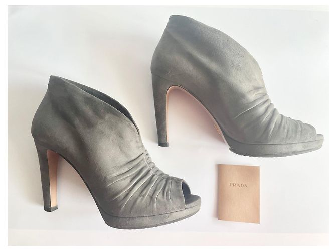 Prada Open-Toe-Sandalen Grau - Ansicht 2