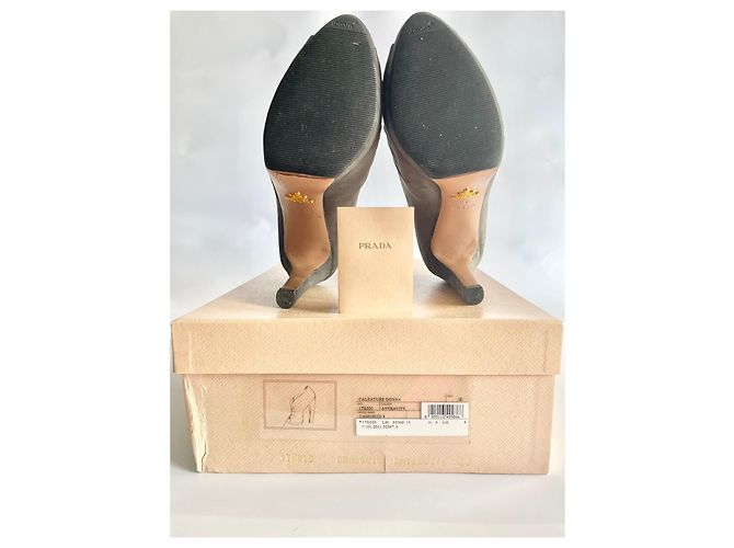 Prada Open-Toe-Sandalen Grau - Ansicht 8