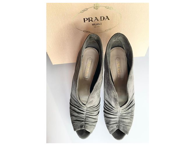 Prada Open-Toe-Sandalen Grau - Ansicht 9