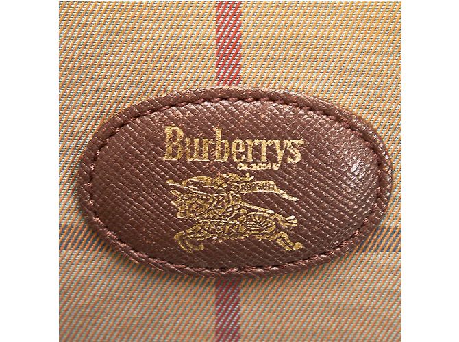 Burberry Plaid Canvas Handbag Canvas Handbag in Excellent condition - view 8