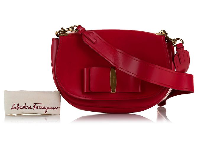 Salvatore Ferragamo Borsa a spalla Vara rossa Ferragamo Rosso - vista 10
