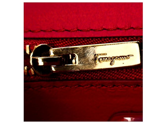 Salvatore Ferragamo Borsa a spalla Vara rossa Ferragamo Rosso - vista 8