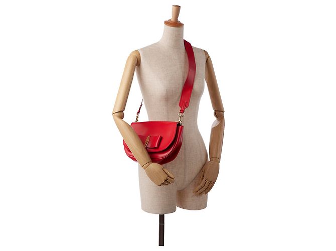 Salvatore Ferragamo Borsa a spalla Vara rossa Ferragamo Rosso - vista 9