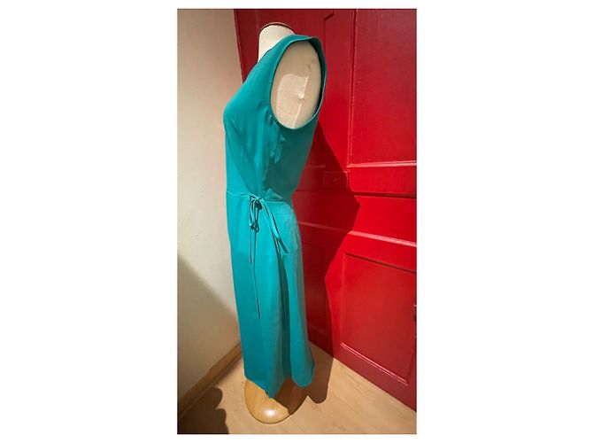 Agnès b. Agnès b Wickelkleid grün aus Polyester - Ansicht 2