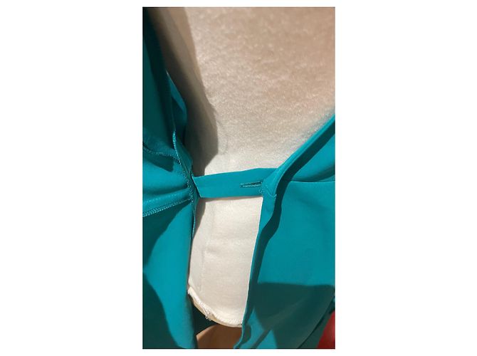 Agnès b. Agnès b Wickelkleid grün aus Polyester - Ansicht 4