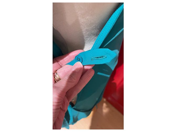 Agnès b. Agnès b Wickelkleid grün aus Polyester - Ansicht 5