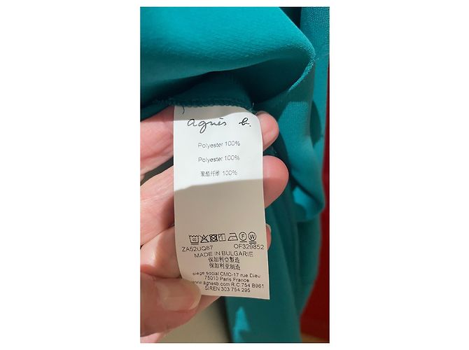 Agnès b. Agnès b Wickelkleid grün aus Polyester - Ansicht 7