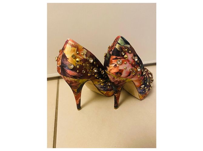 Décolleté con punta aperta Aldo Graysen in tessuto Multicolore - vista 2