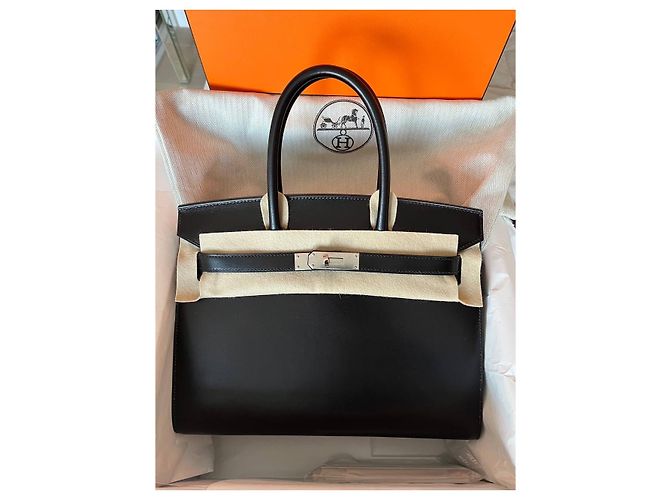 Hermès Birkin 30 Nero Pelle Box - vista 2