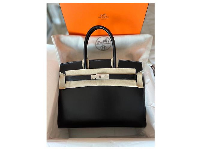 Hermès Birkin 30 Nero Pelle Box - vista 3