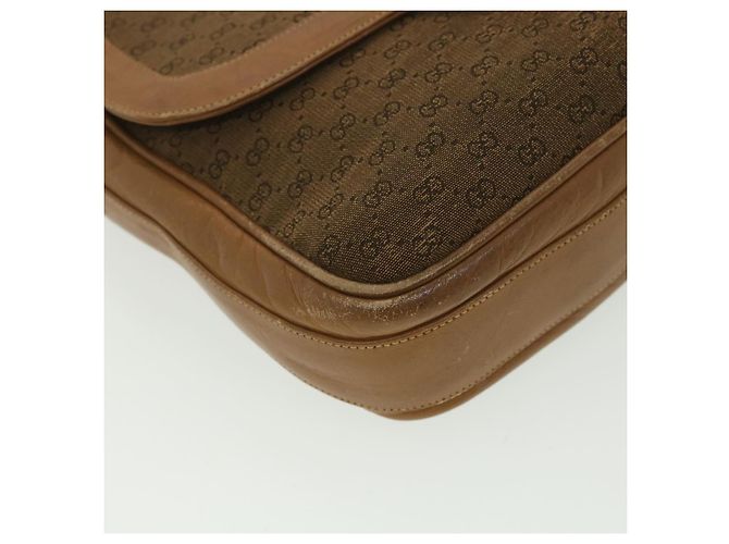 GUCCI Borsa a tracolla in tela Micro GG Beige Marrone Auth ar9061 - vista 27