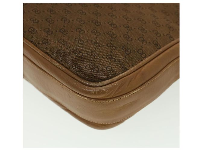 GUCCI Borsa a tracolla in tela Micro GG Beige Marrone Auth ar9061 - vista 28