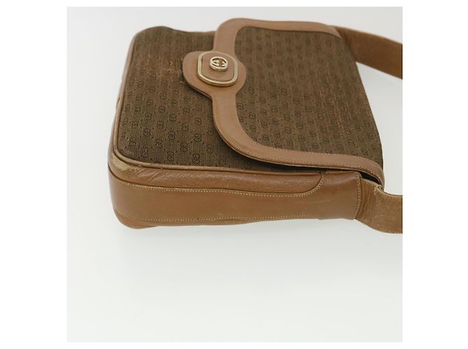 GUCCI Borsa a tracolla in tela Micro GG Beige Marrone Auth ar9061 - vista 3