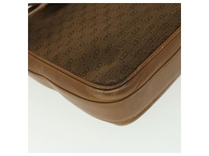 GUCCI Borsa a tracolla in tela Micro GG Beige Marrone Auth ar9061 - vista 30