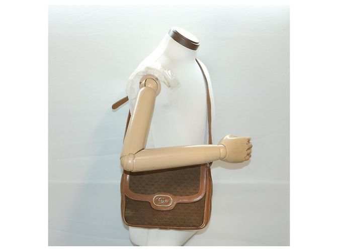GUCCI Borsa a tracolla in tela Micro GG Beige Marrone Auth ar9061 - vista 39