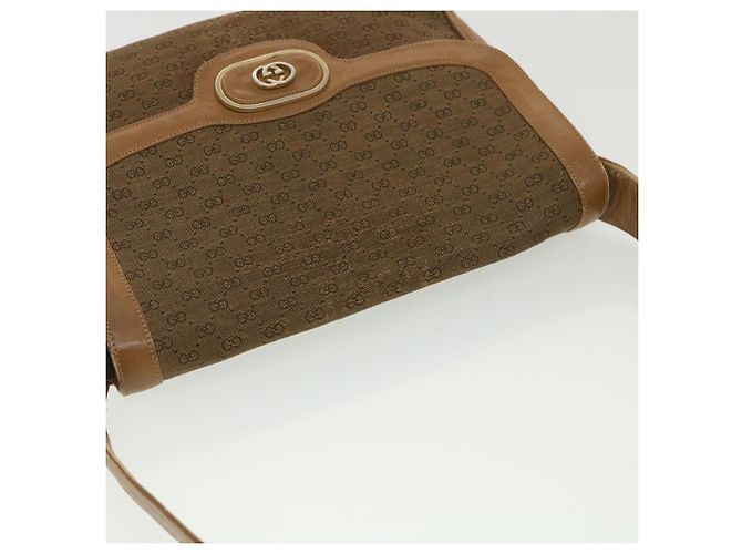 GUCCI Borsa a tracolla in tela Micro GG Beige Marrone Auth ar9061 - vista 6