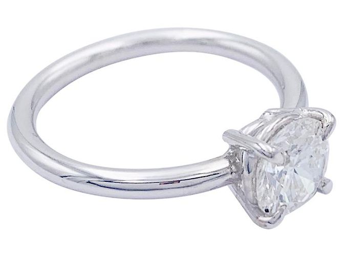 inconnue Weißgold-Solitärring, Diamant 1,11 Karat. - Ansicht 3