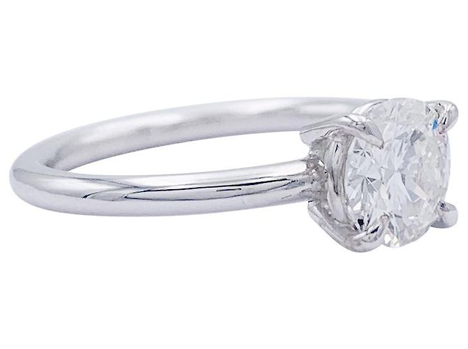 inconnue Weißgold-Solitärring, Diamant 1,11 Karat. - Ansicht 4