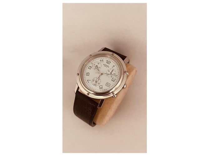 Hermès Chronograph Steel White Watch - view 3