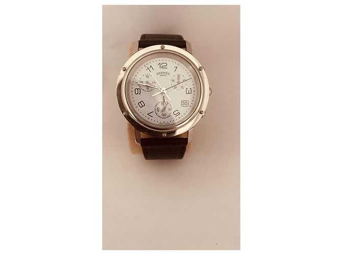 Hermès Chronograph Steel White Watch - view 9
