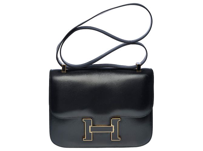 Hermès HERMES Constance Tasche aus schwarzem Leder - 101146 - Ansicht 2