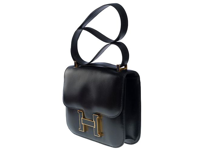 Hermès HERMES Constance Tasche aus schwarzem Leder - 101146 - Ansicht 4