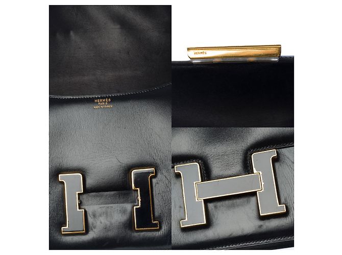 Hermès HERMES Constance Tasche aus schwarzem Leder - 101146 - Ansicht 6