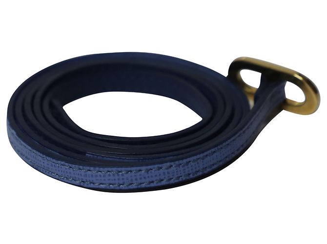 Bracciale avvolgente Fendi Crayons in pelle blu - vista 2
