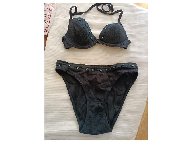 Autre Marque Bikini de ganchillo AUBADE Negro - vista 2