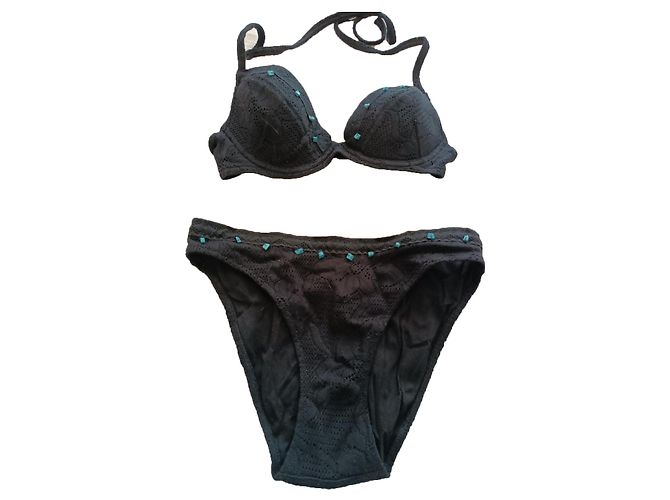 Autre Marque Bikini de ganchillo AUBADE Negro - vista 6