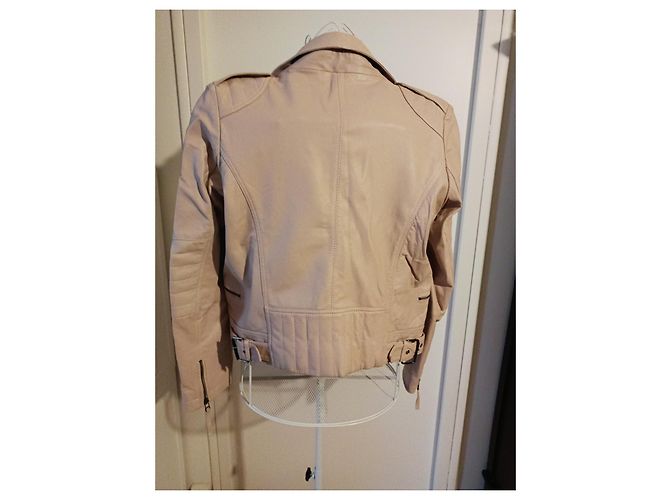 Berenice Perfecto Lederjacke Rosa Pink - Ansicht 2