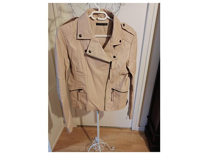 Berenice Perfecto Lederjacke Rosa Pink - Ansicht 3