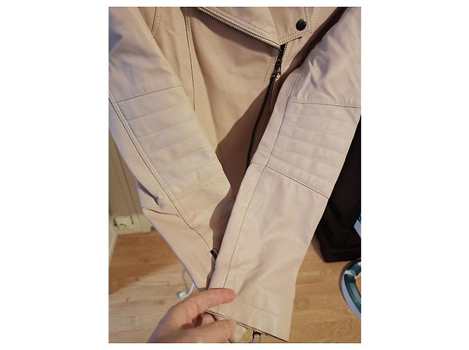 Berenice Perfecto Lederjacke Rosa Pink - Ansicht 4