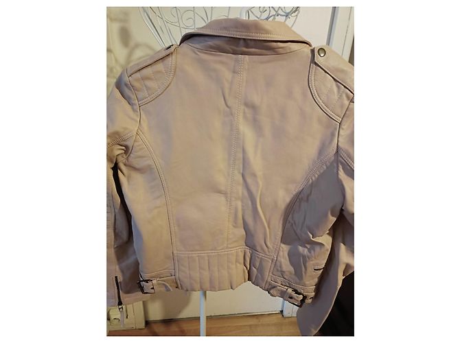 Berenice Perfecto Lederjacke Rosa Pink - Ansicht 6