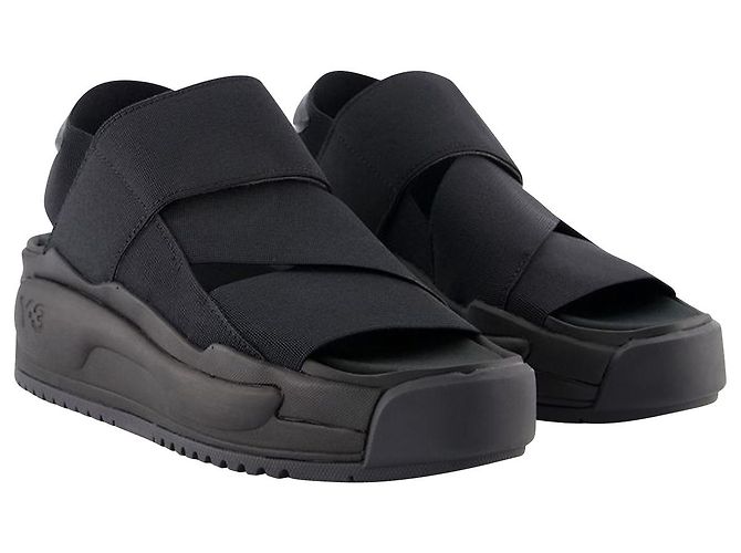 Y3 Sandali Rivalry - Y-3 - Pelle nera - vista 2