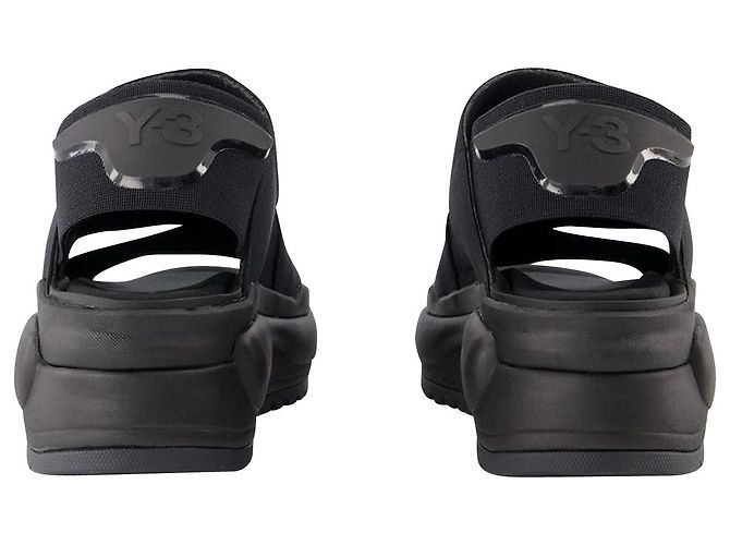 Y3 Sandali Rivalry - Y-3 - Pelle nera - vista 3