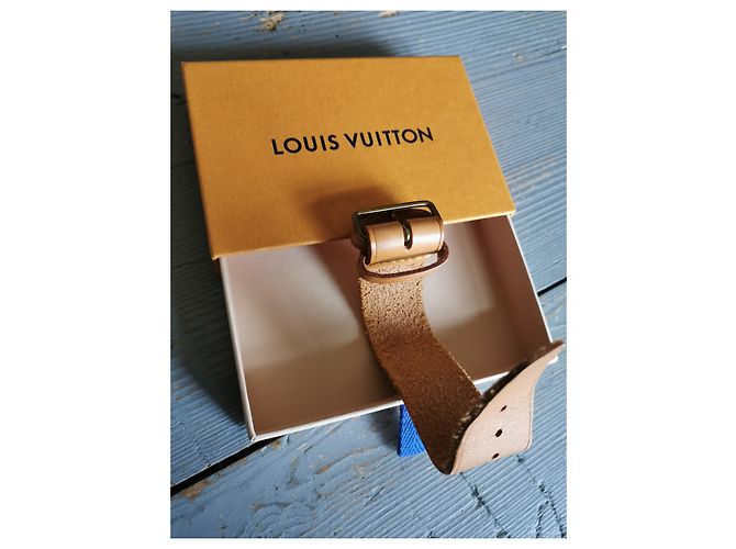 Strap ance delle borse Louis Vuitton Caramello - vista 3