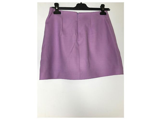Minifalda Maje morada de poliéster Púrpura - vista 2