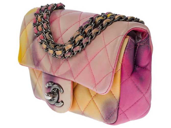 Sac Chanel Timeless/Classic in Multicolor Leather - 101158 Multiple colors - view 4