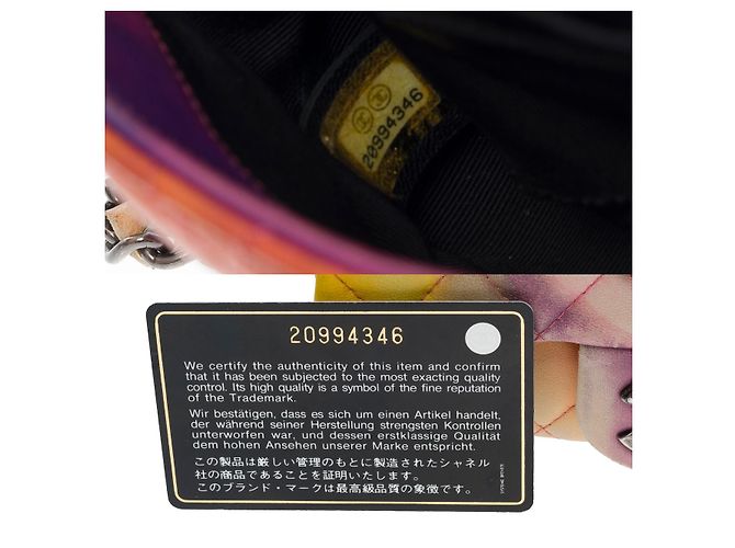 Sac Chanel Timeless/Classic in Multicolor Leather - 101158 Multiple colors - view 7